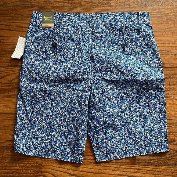 Original Penguin Slim Fit Blue & White Floral Shorts NWT - Picture 6 of 6